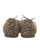 Manolo Blahnik Suede Animal Print Flats