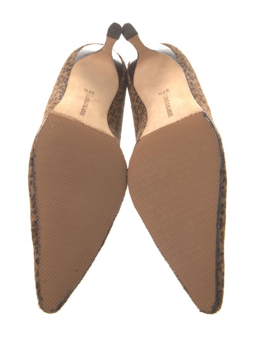 Manolo Blahnik Ponyhair Animal Print Pumps