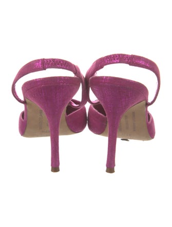 Manolo Blahnik Suede Slingback Pumps