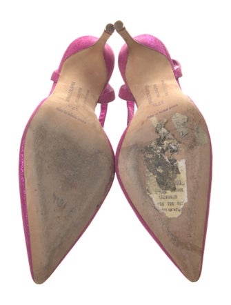 Manolo Blahnik Suede Slingback Pumps