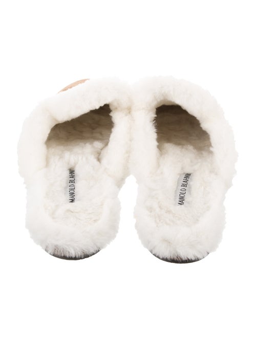 Manolo Blahnik Suede Mules