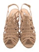 Manolo Blahnik Suede Slingback Sandals
