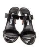 Manolo Blahnik Patent Leather Slides
