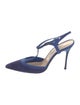 Manolo Blahnik Suede T-Strap Sandals