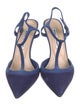 Manolo Blahnik Suede T-Strap Sandals