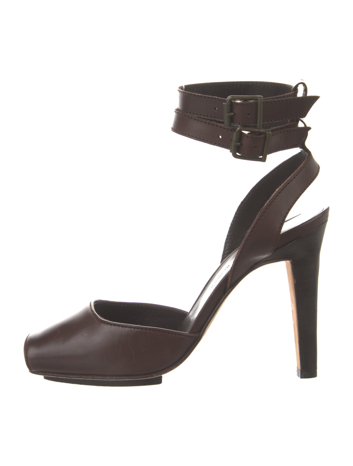 Manolo Blahnik Leather D'Orsay Pumps