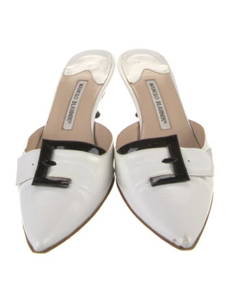 Manolo Blahnik Leather Mules