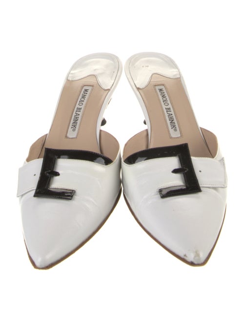 Manolo Blahnik Leather Mules
