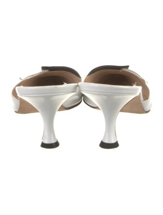 Manolo Blahnik Leather Mules