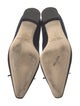 Manolo Blahnik Suede Bow Accents Flats