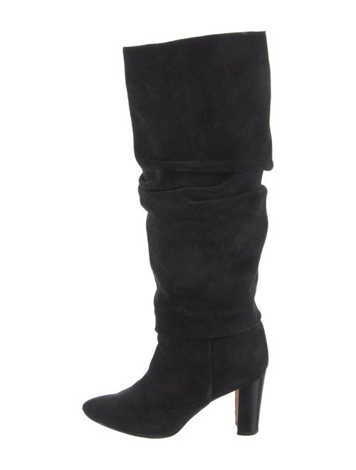 Manolo Blahnik Suede Slouch Boots