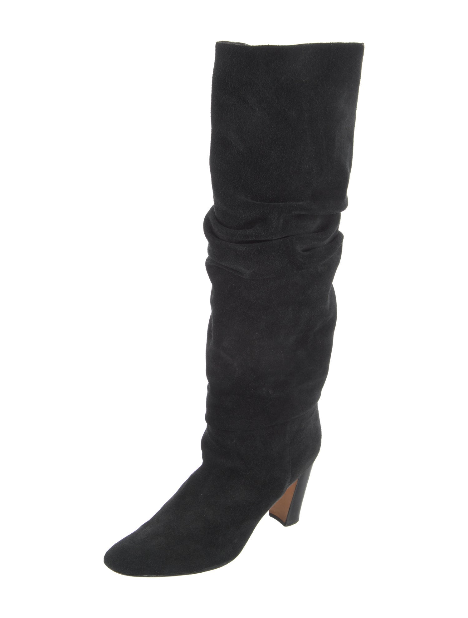 Manolo Blahnik Suede Slouch Boots