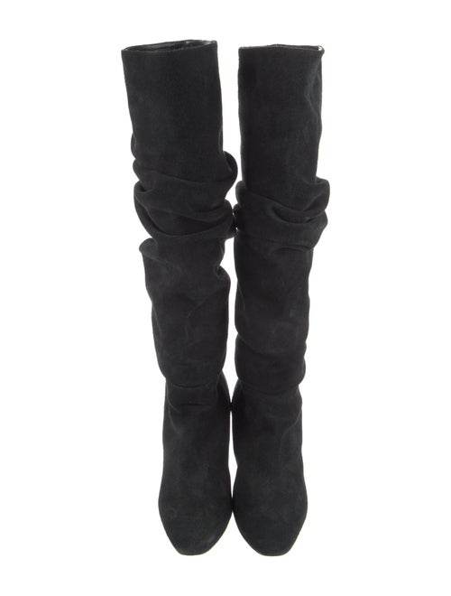 Manolo Blahnik Suede Slouch Boots