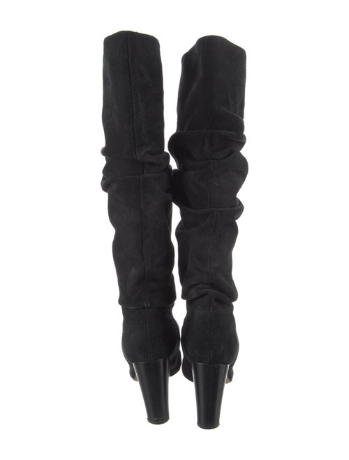 Manolo Blahnik Suede Slouch Boots