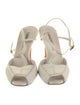 Manolo Blahnik Leather T-Strap Sandals