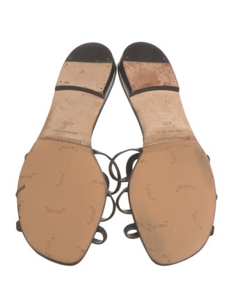 Manolo Blahnik Leather Slides