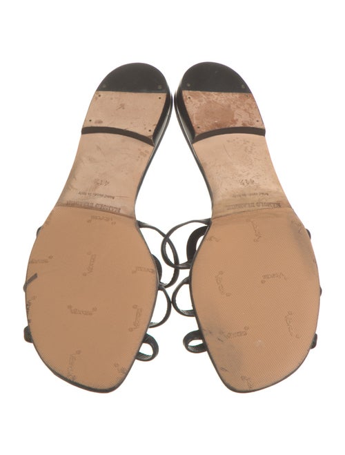 Manolo Blahnik Leather Slides