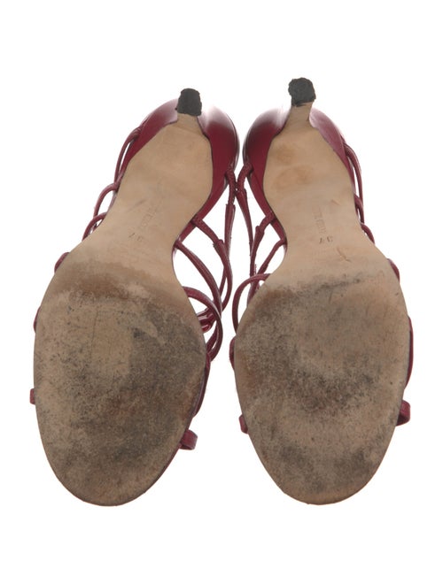 Manolo Blahnik Leather Slides