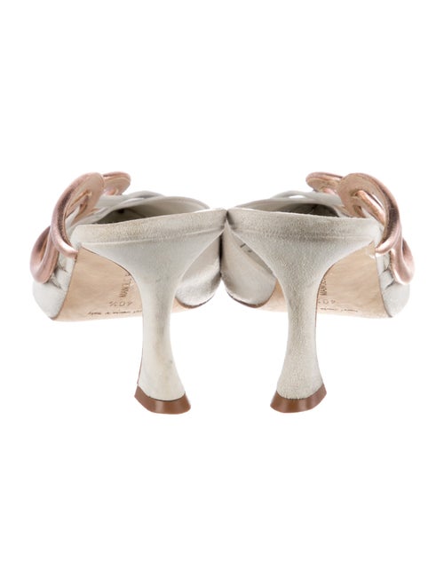 Manolo Blahnik Suede Mules
