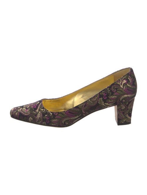 Manolo Blahnik Floral Print Pumps