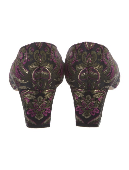 Manolo Blahnik Floral Print Pumps