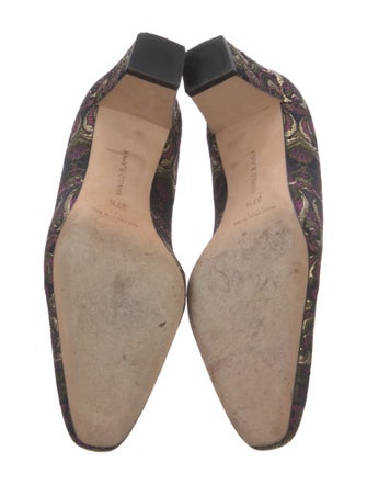 Manolo Blahnik Floral Print Pumps