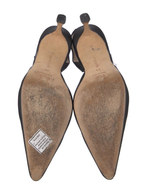 Manolo Blahnik Satin Slingback Pumps