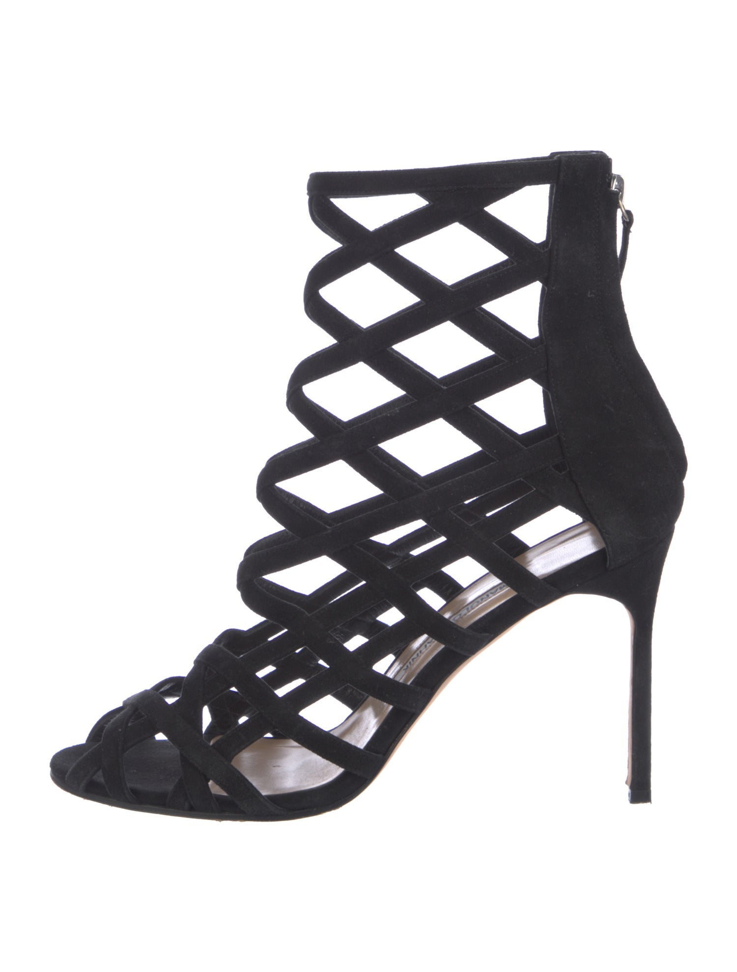 Manolo Blahnik Suede Gladiator Sandals