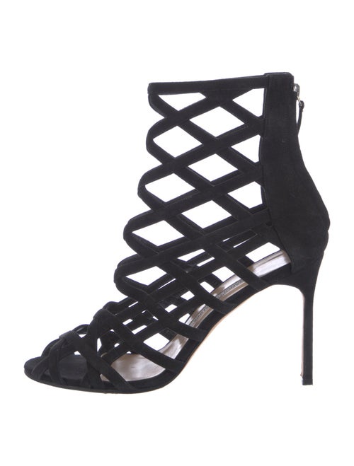 Manolo Blahnik Suede Gladiator Sandals