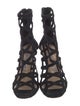 Manolo Blahnik Suede Gladiator Sandals
