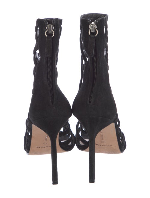 Manolo Blahnik Suede Gladiator Sandals