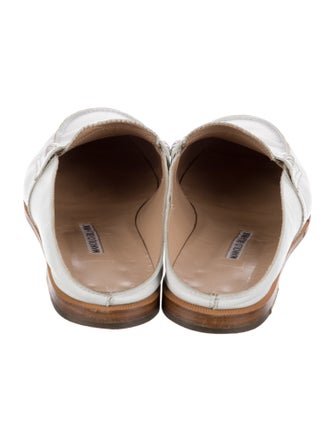 Manolo Blahnik Leather Mules