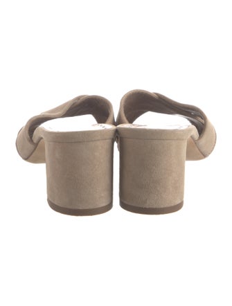 Manolo Blahnik Suede Slides