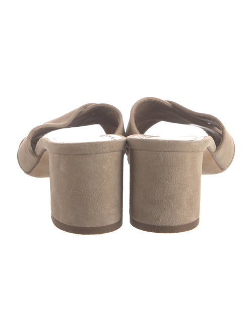 Manolo Blahnik Suede Slides