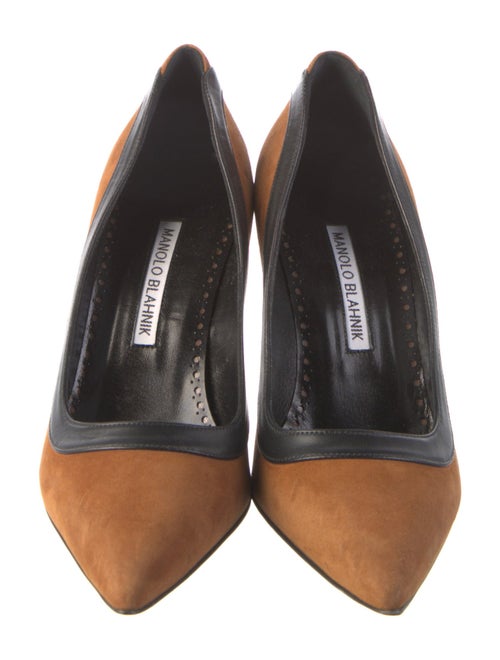 Manolo Blahnik Dalina Suede Pumps