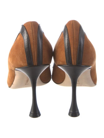 Manolo Blahnik Dalina Suede Pumps