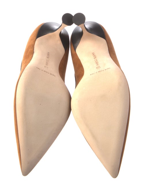 Manolo Blahnik Dalina Suede Pumps