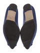 Manolo Blahnik Hangisi Crystal Satin Flats