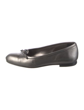 Manolo Blahnik Leather Ballet Flats