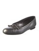 Manolo Blahnik Leather Ballet Flats