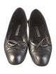Manolo Blahnik Leather Ballet Flats
