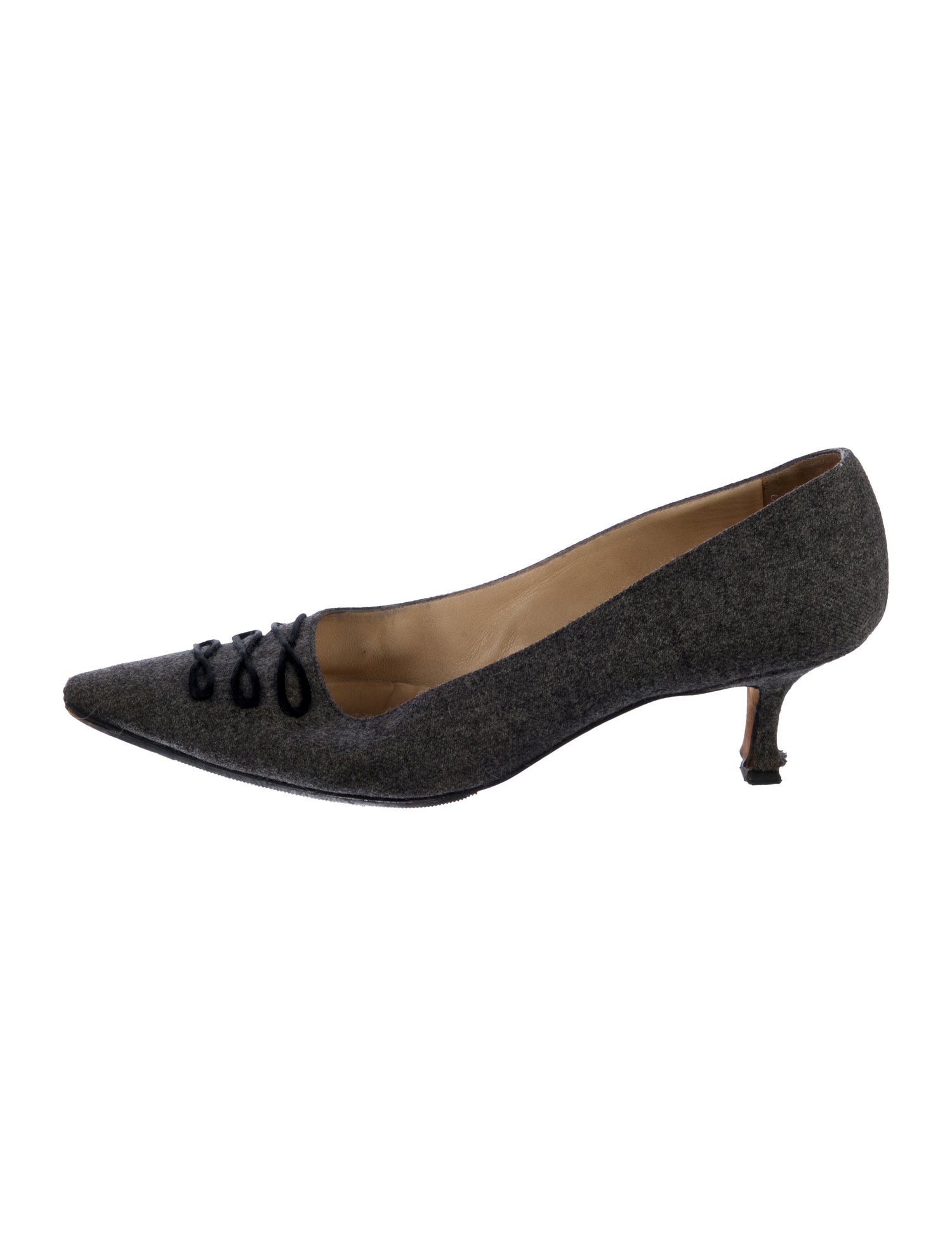 Manolo Blahnik Wool Pumps