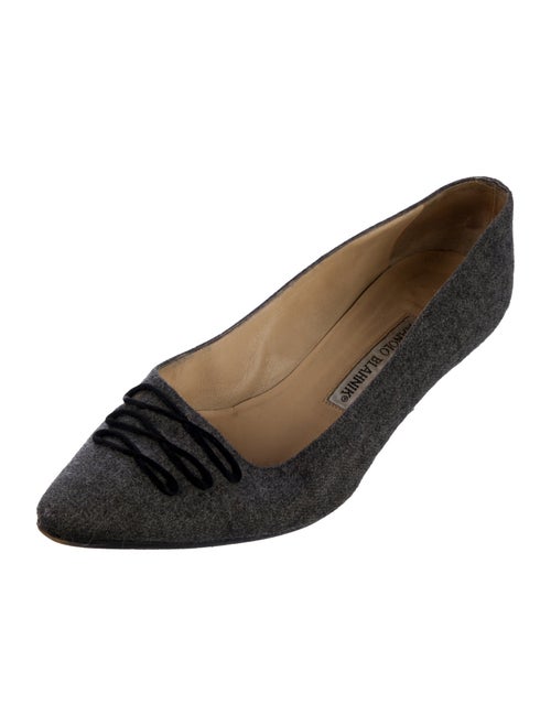 Manolo Blahnik Wool Pumps