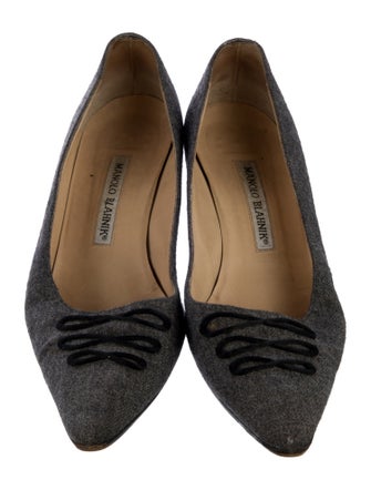 Manolo Blahnik Wool Pumps