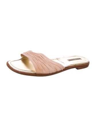 Manolo Blahnik Tibo Suede Slides