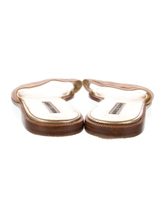 Manolo Blahnik Tibo Suede Slides