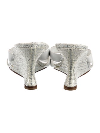 Manolo Blahnik Leather Slides