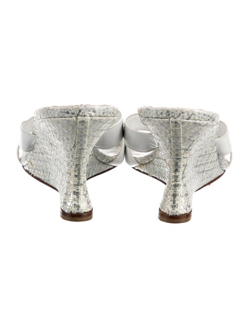 Manolo Blahnik Leather Slides