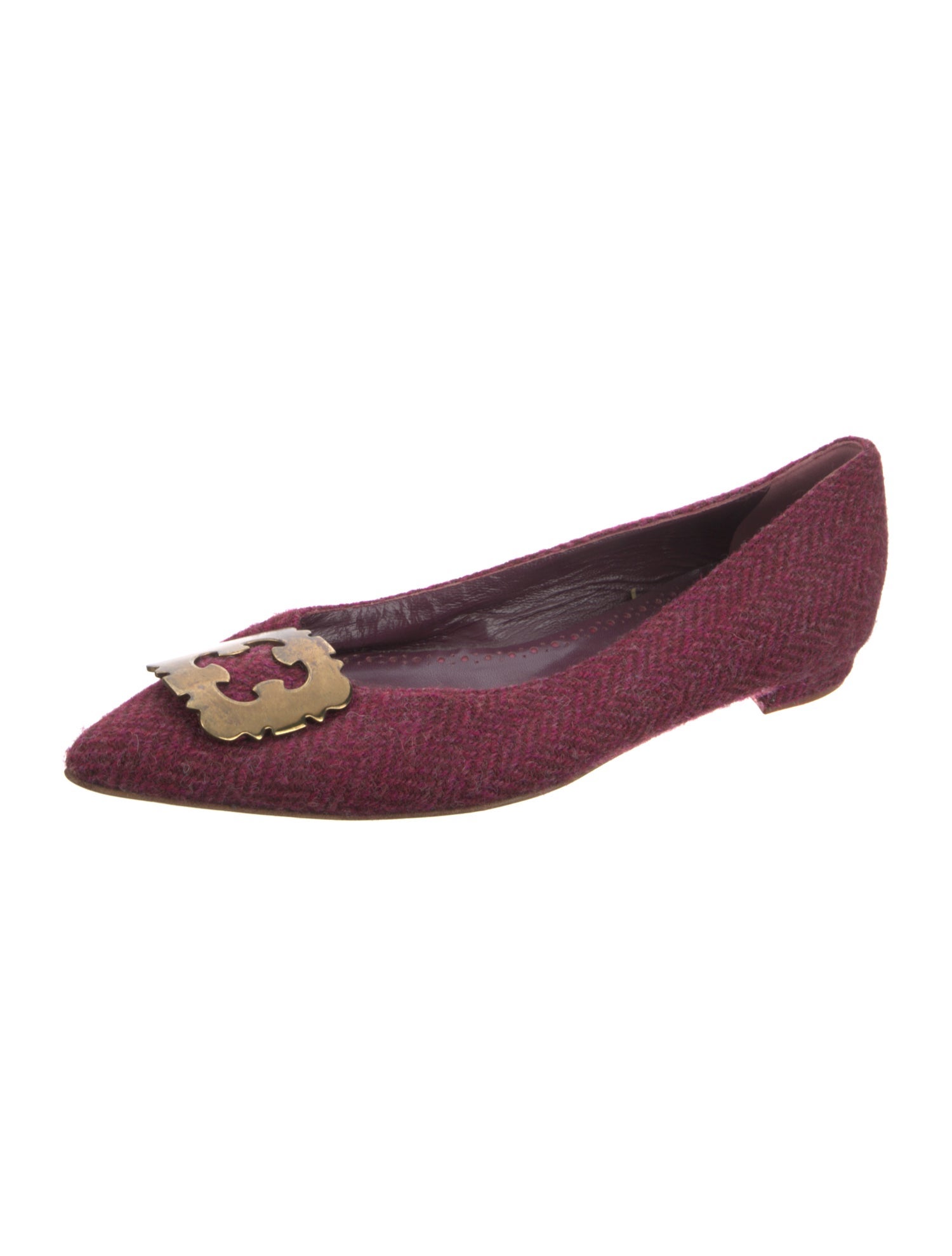 Manolo Blahnik Wool Flats