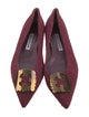 Manolo Blahnik Wool Flats